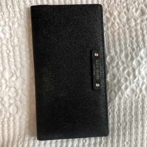 Kate Spade Black Glitter Wallet